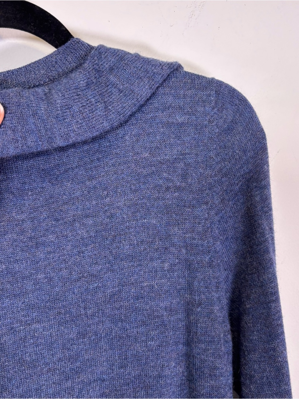 Classic Alpaca Ruffle Zip Front Sweater - Picture 7 of 7